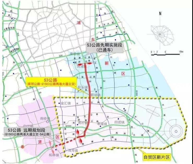 下盐公路,沪南公路,大叶公路,金大公路,团青公路共6座一般