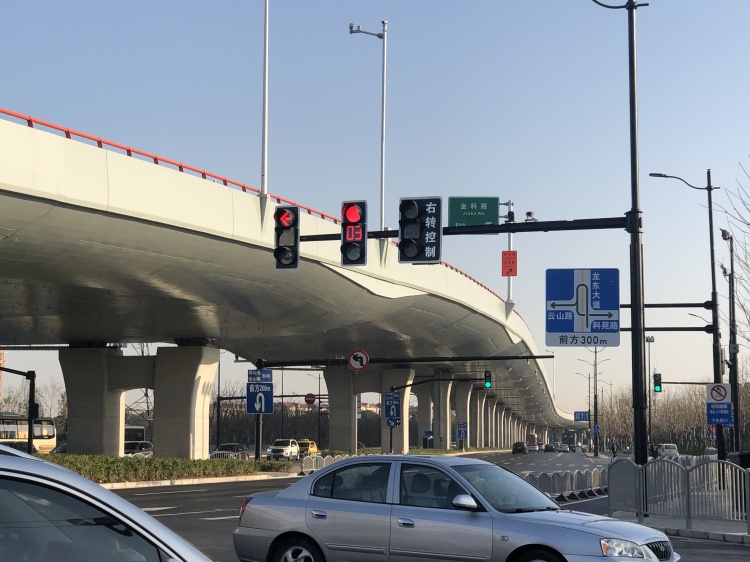 龙东高架科苑路出口拥堵靠它疏通